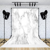 Aperturee - Aperturee Grey White Simple Abstract Marbled Pattern Backdrop